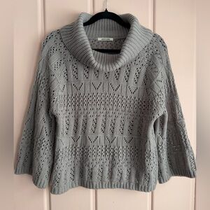 Nice Claup Gray fine Knit Women's Sweater SzL